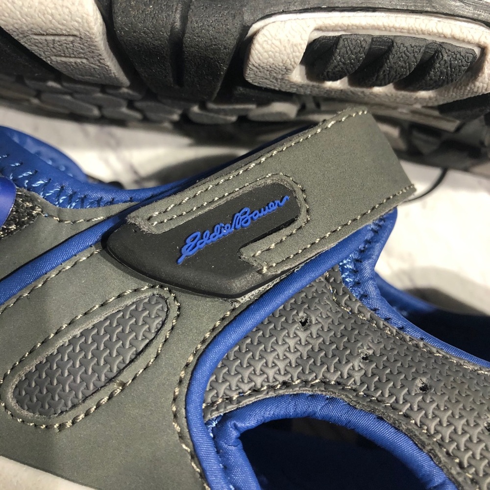 NIB! KIDS Eddie Bauer Mikey Sandal Blue & Gray - Picture 7 of 12